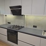 Белая прямая кухня заказать в Одессе